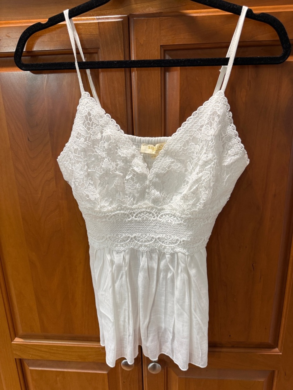 White Lace Camisole Tank Top - Women's Top